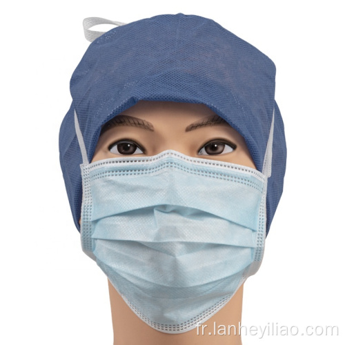 Masque bleu masque en chirurgie jetable